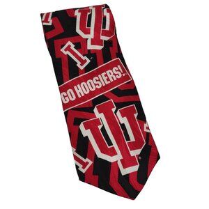 Indiana University Tie Go Hoosiers Silk Neck Tie IU RM Sport Made in USA NCAA